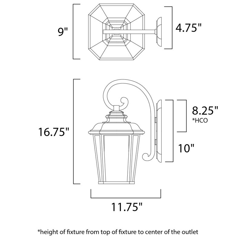 Melrose Wall Light, 20.5" H x 11" W x 14.25" D