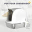 Stainless Steel Cat Litter Tray with Lid