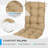  Aoodor Outdoor Tufted Back Cushions Patio Replacement Chair Cushion-1605777045