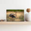 Purple Heron Stalking Contemporary Bird Wall Art Print 1 Piece Wrapped Canvas Wall Art-502437742