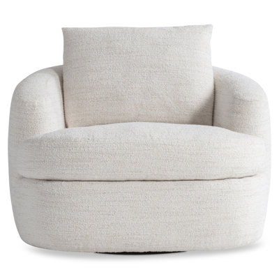 Plush Swivel Armchair