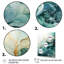 Jaici sarcelle or minimalisme sérénité en mouvement - décoration murale minimalisme-819223209-859554614