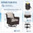 6-Piece Outdoor Patio Set With Fire Pit Table, Swivel Chairs, Ottomans, Side Table & Beige Cushion-424698346-424698348