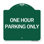 Enseigne Signmission Designer Series - Stationnement d'une heure seulement | Enseigne architecturale en aluminium de gros calibre vert et blanc 18 po x 24 po | Protégez votre entreprise et votre commune | Fabriqué aux États-Unis