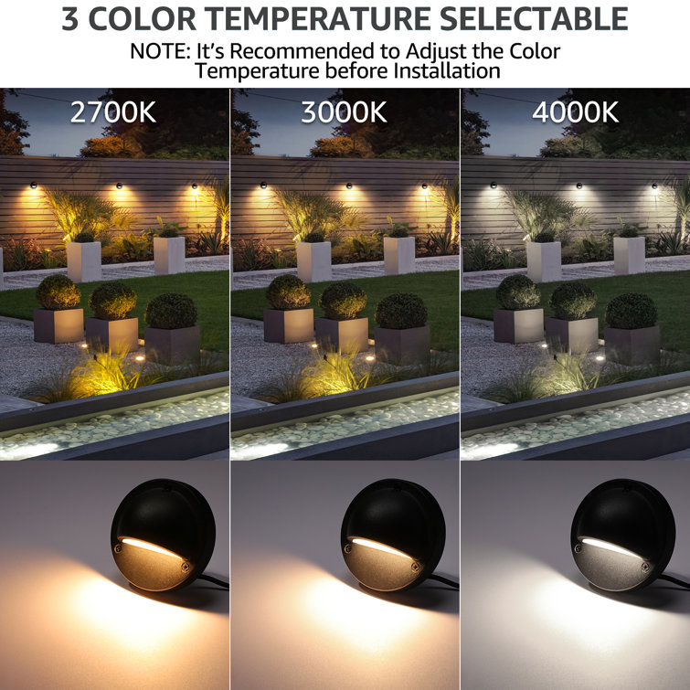 LED Landscape Step Light Low Voltage Colour Temperature Selectable