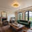 6-Light Modern Brass Finish Bubble Glass Flush Mount Ceiling Light