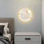 Applique murale ronde DEL à 1 lumière avec tablettes Delrico