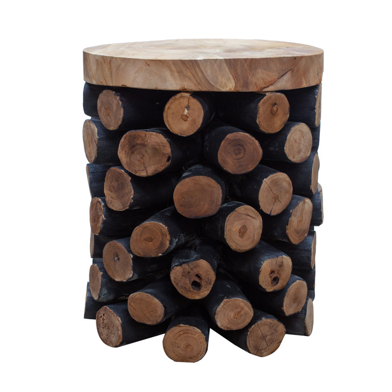 Iain Solid Wood Accent Stool