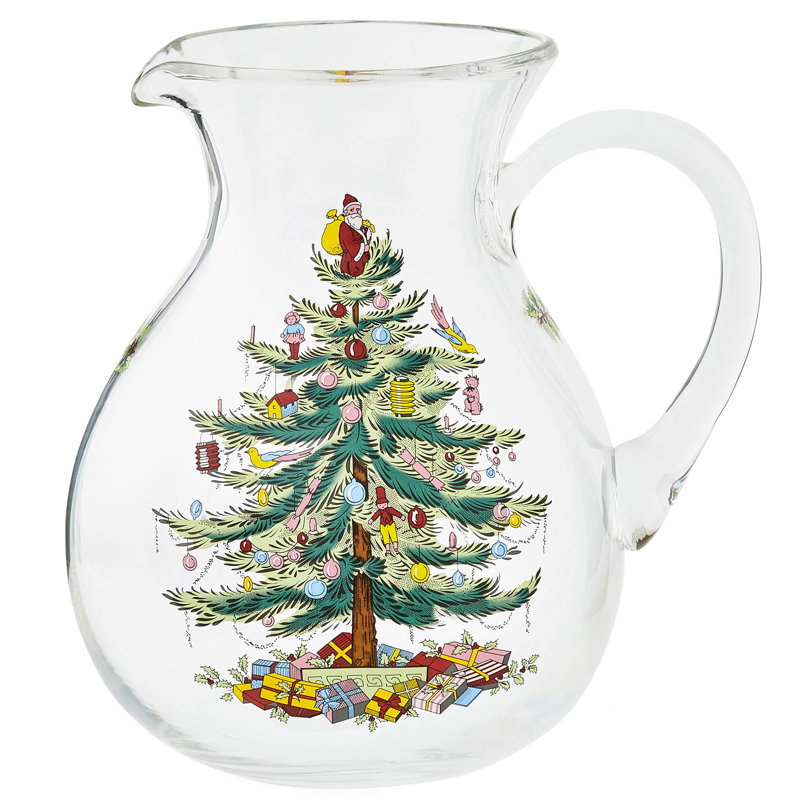 Pichet en verre pour arbre de Noël avec poignée Spode, 96 oz
