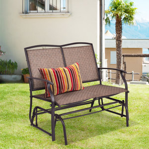 Gries Outdoor Steel Patio Rocking Chair