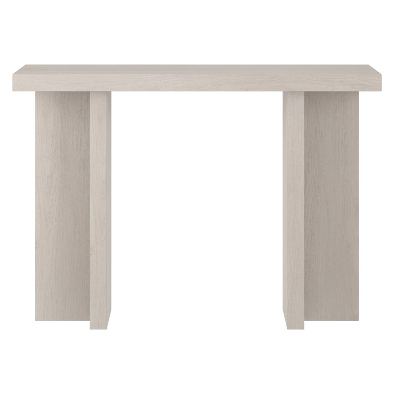Cerrone 42" Wide Rectangular Console Table in Alder White, Alder White