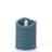 Set of Three 3 Blue LED Pillar Candles with Aurora® Flame and Remote Control-1719290412