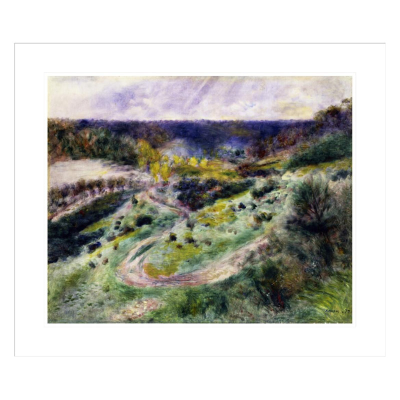 «Road at Wargemont» par Pierre-Auguste Renoir, impression giclée encadrée, H 23,5 po x l 27,44 po