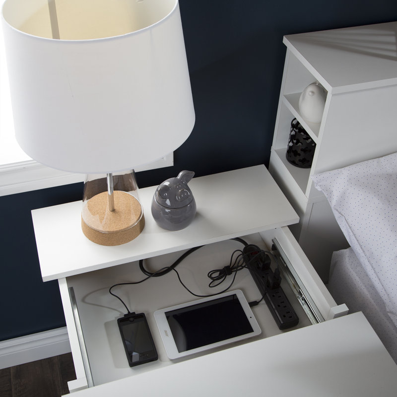 Vito 2 - Drawer Nightstand, White