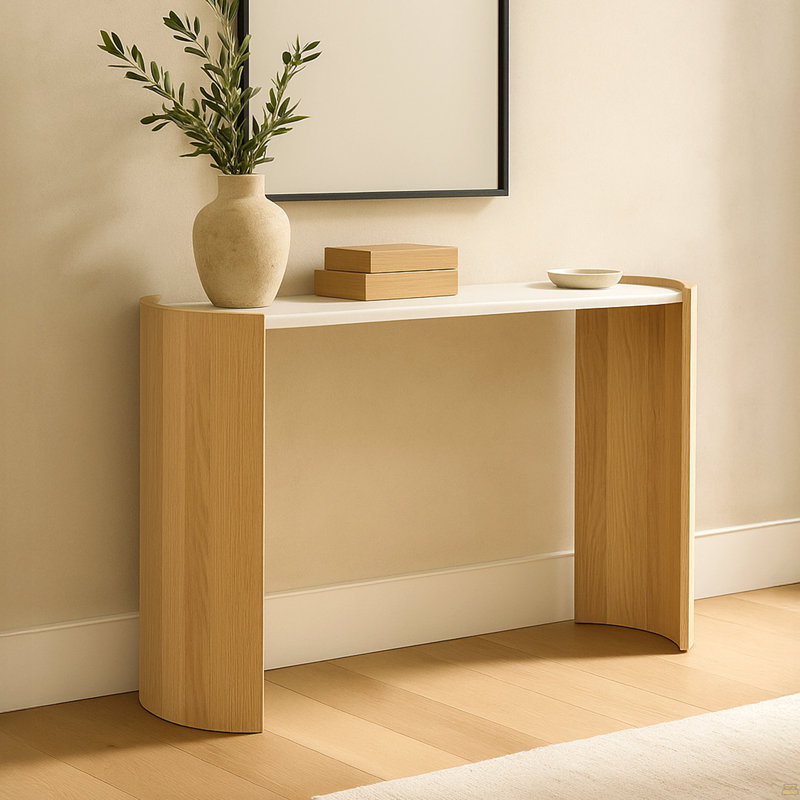 Dala Console Table White