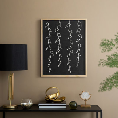 Ivory Vines II, reproduction encadrée - bois massif
