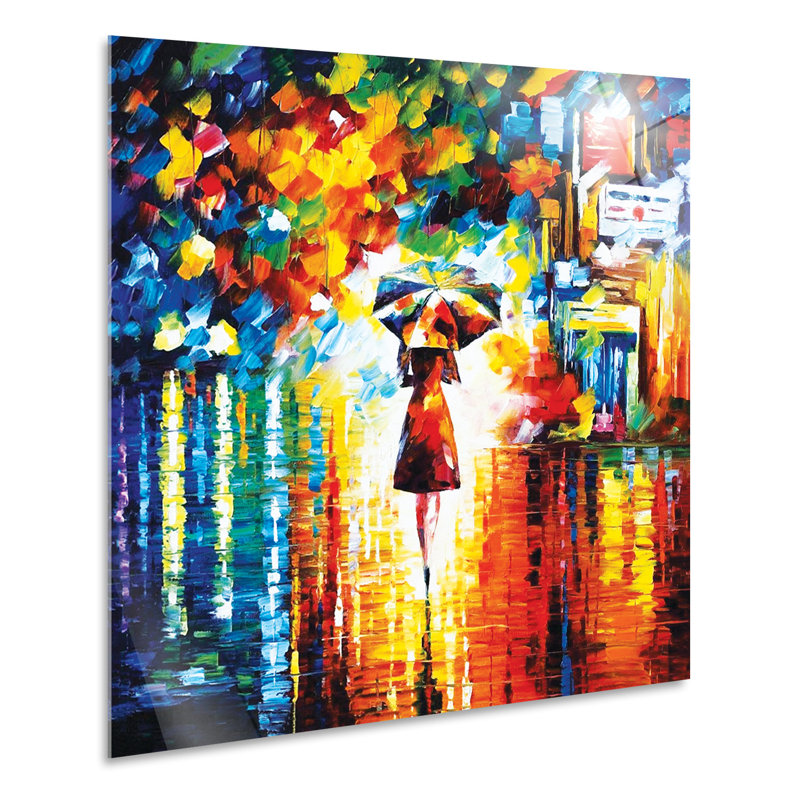 Rain by Lenoid Afremov - No Frame Painting on Plastic / Acrylic, 70cm H x 70cm W