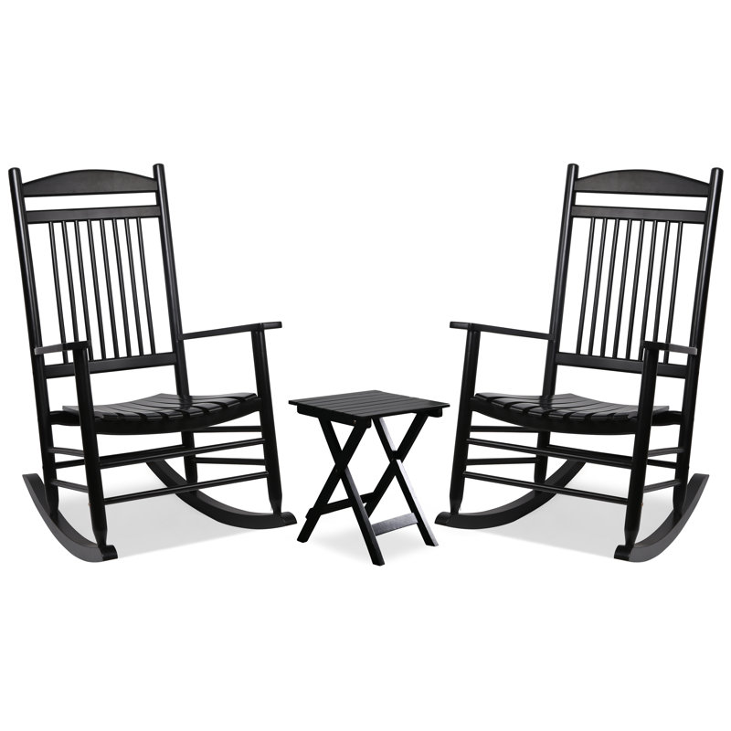 Karlin 2 - Person Patio Conversation Set, Black