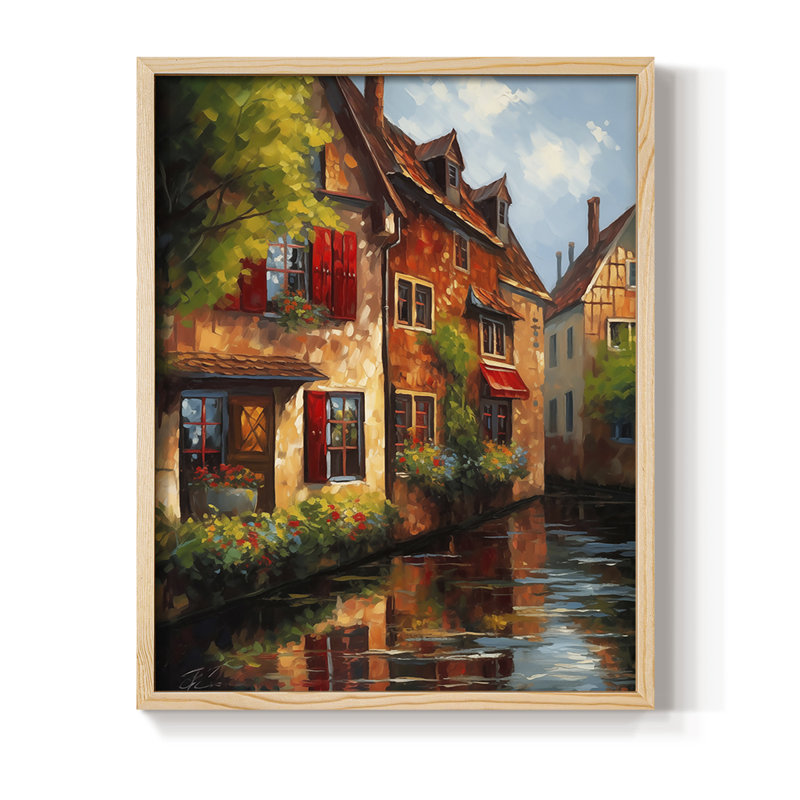 LANDSCAPES Series CCLVII, reproduction encadrée - bois massif, Naturel, H 11 po x l 9 po