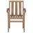 Henleaze Stacking Teak Patio Dining Armchair with Cushion-257277899