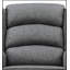 Chaise berçante Fabien en tissu gris
