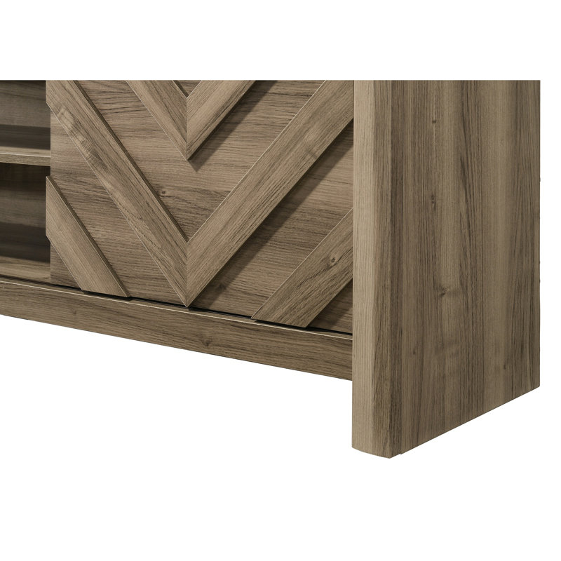 Meuble télé 1pc Rustic, Brown