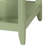 Light Green Accent Table with Bottom Shelf