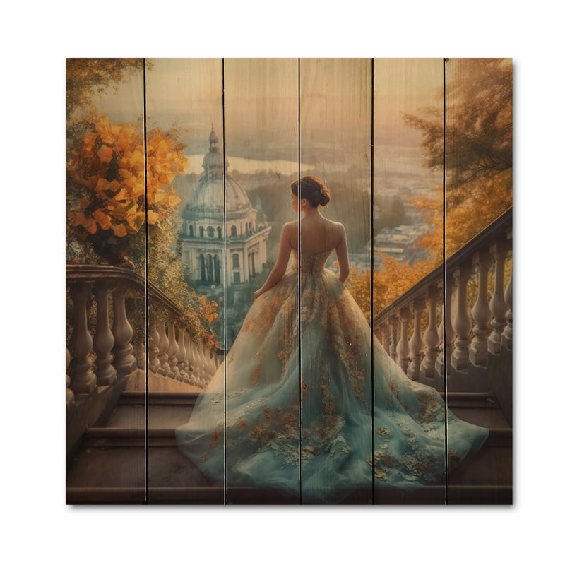 «Dreamy Wedding Day III» sur impression sur bois, H 15 po x l 15 po x P 0,78 po