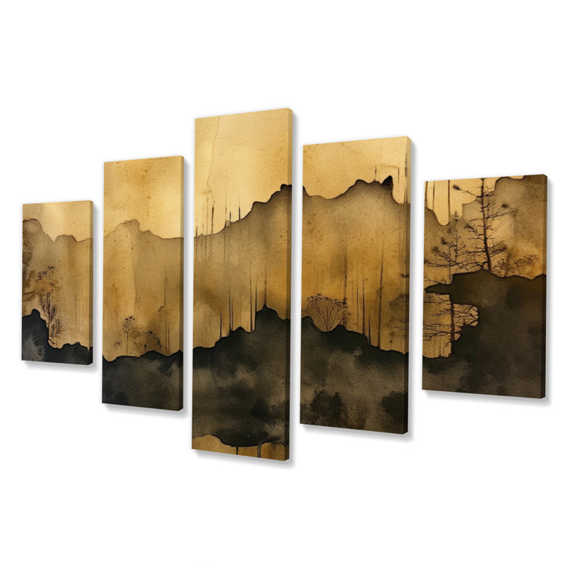 Claribell - Abstract Wall Decor - 5 Panels
