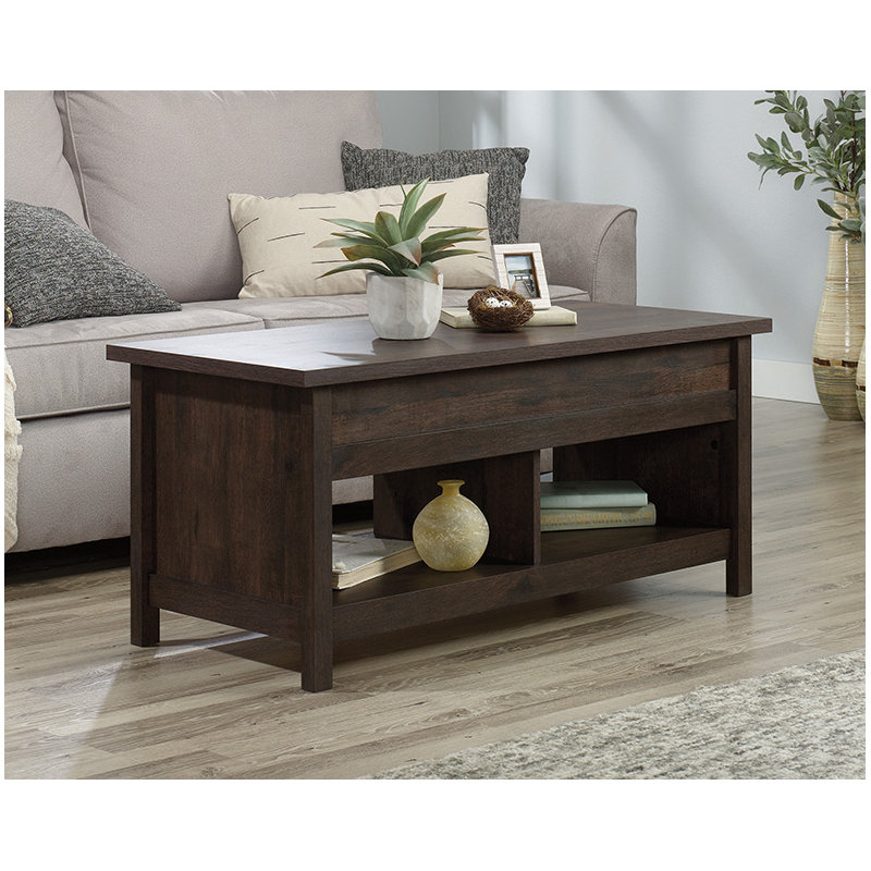 Domen Modern Lift-top Coffee Table, Dark Brown