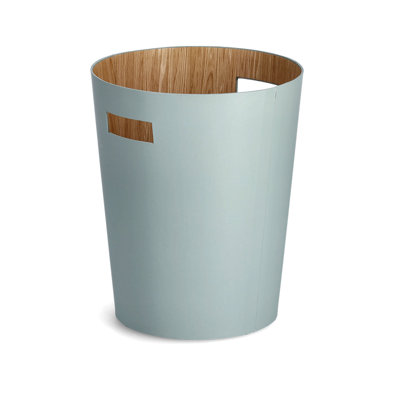 Abfallbehälter aus Weide/Rattan