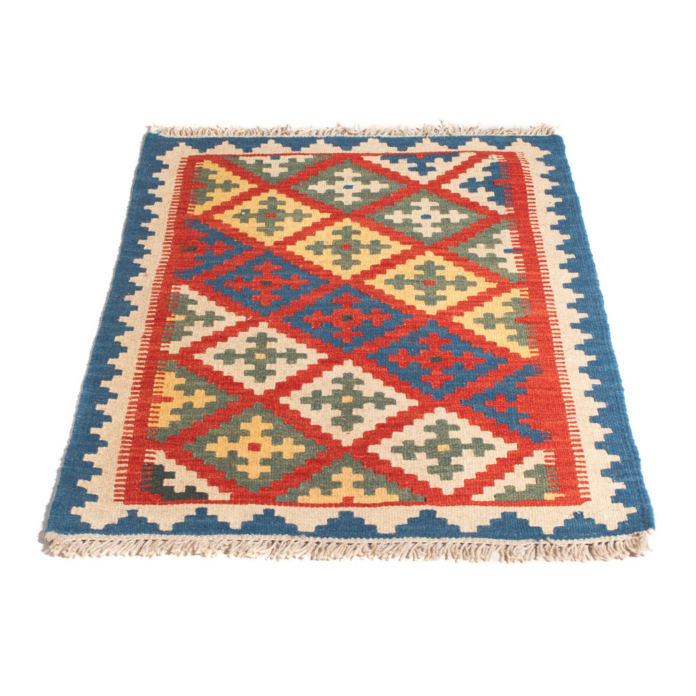 Natur Pur Kelim Teppich - Oriental - 94 x 64 cm - mehrfarbig