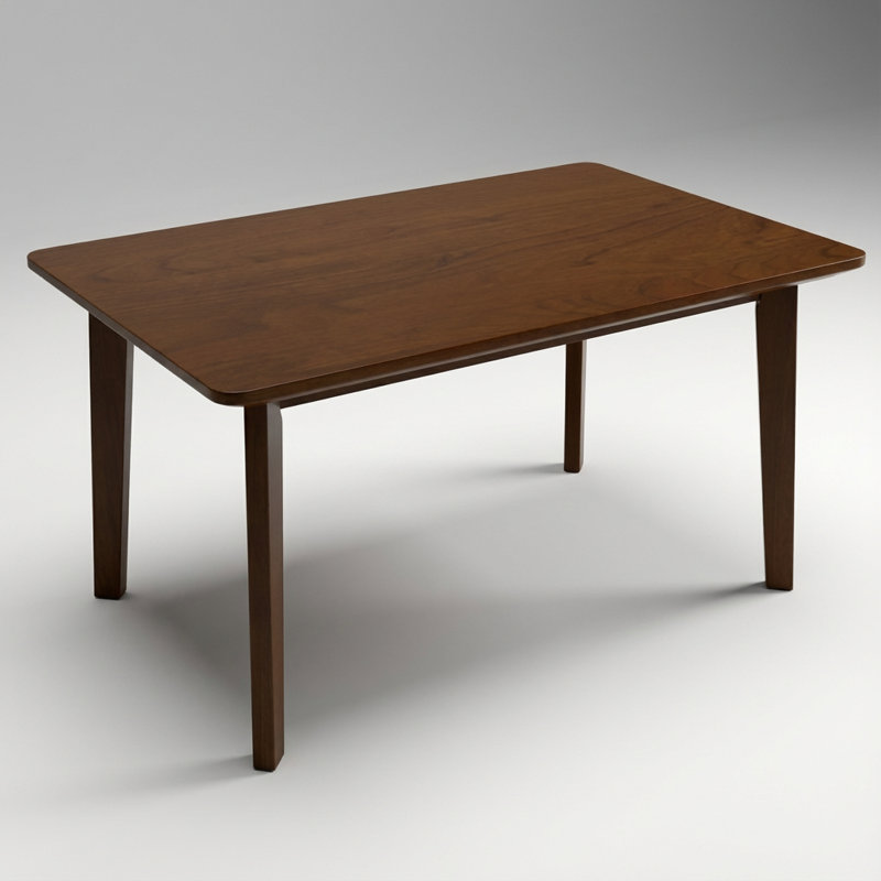 Table de salle à manger Rustic Farmhouse - Structure en bois massif, table de salle à manger moderne minimaliste pour cuisine, salle à manger, salon