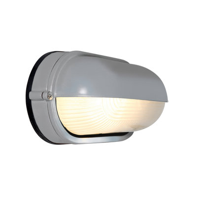 Luminaire à cloison d'extérieur à 1 lumière en satin