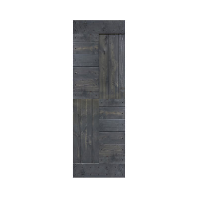 Patented Product S Style Sliding Barn Door Without Installation Hardware Kit (Door Slab Only) - Assembly Required