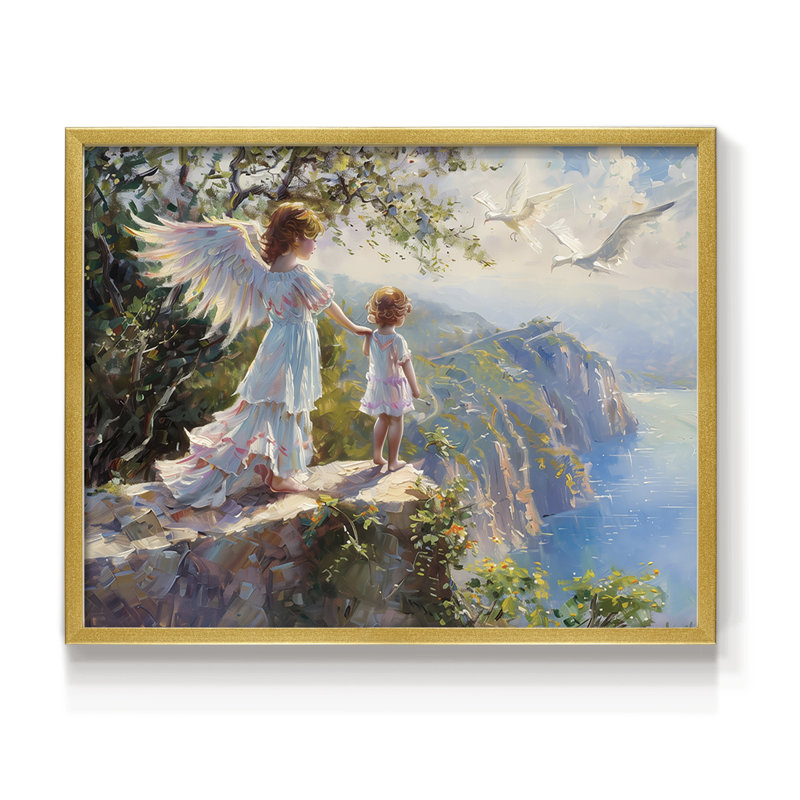 Wildlife Series-L -Framed Print - Restickable, 11" H x 14" W, Gold