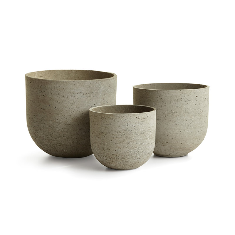 Ensemble de pots de 3 pièces Mariah CL Mariah, H 14 po x l 17 po x P 17 po