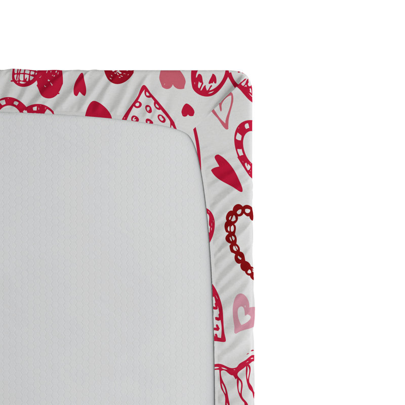 Ensemble de 2 draps-housse Ambesonne Love, Drap-housse de taille simple