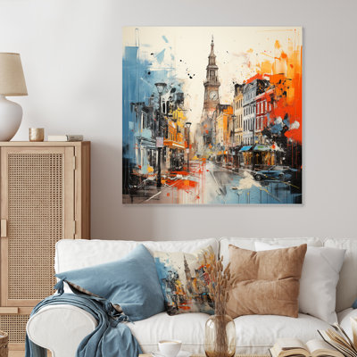 Sparkling England Cityscape Views II - England Metal Wall Art