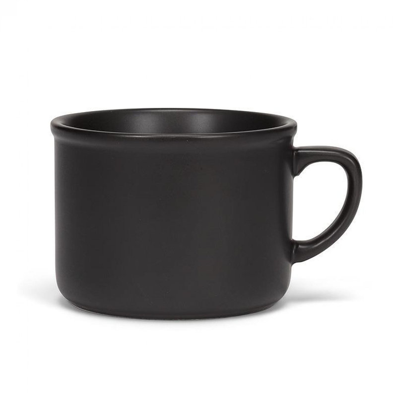 Tasse à cappuccino en grès Peavler, Noir