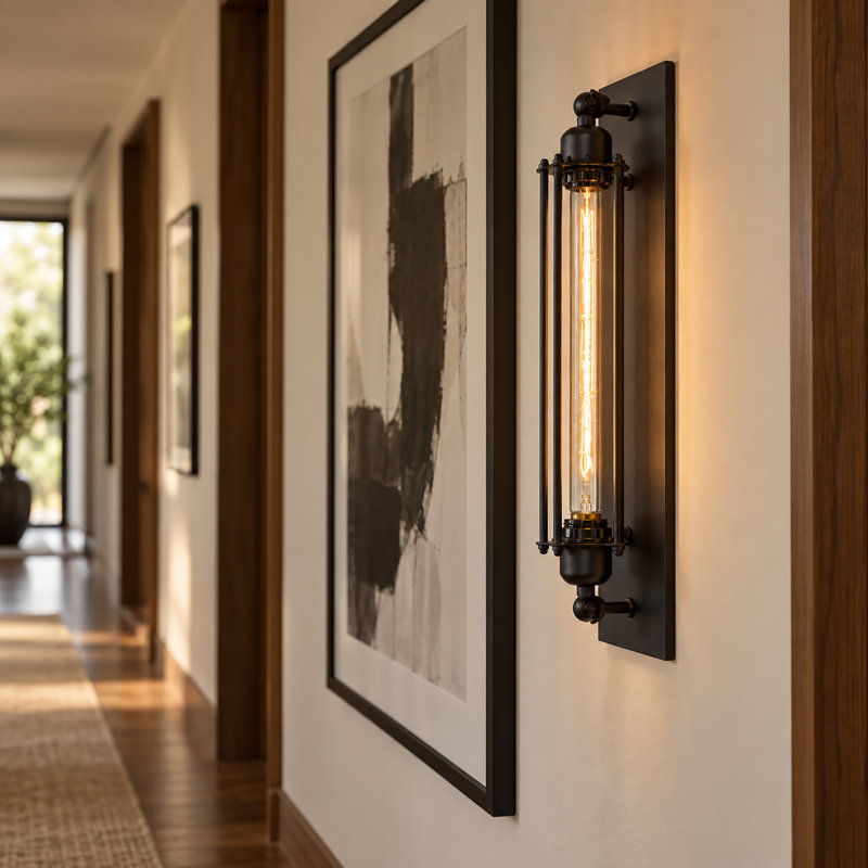 Adwita 1- Light 18.5'' H Dimmable Flush Mounted Wall Sconce