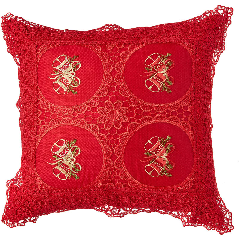 Embroidered Pillow Cover, Pillow Cover Only - No Insert
