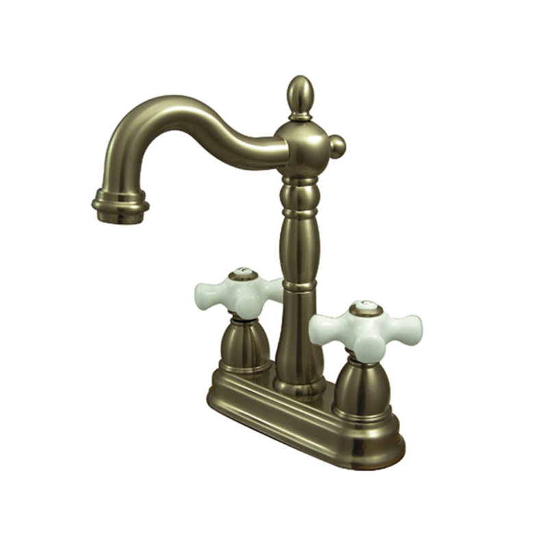 Heritage Bar Faucet, Satin Nickel