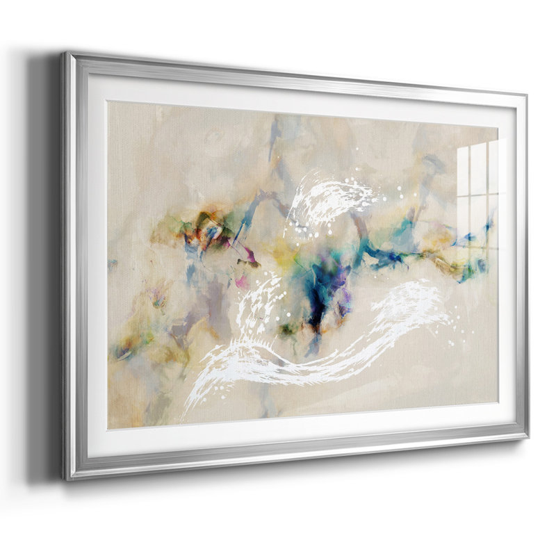 Stardust encadrée, impression encadrée avec biseauté mat et verre, Argent, H 30 po x l 44 po x P 1,5 po