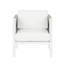 Chaise d'appoint en aluminium Lilah