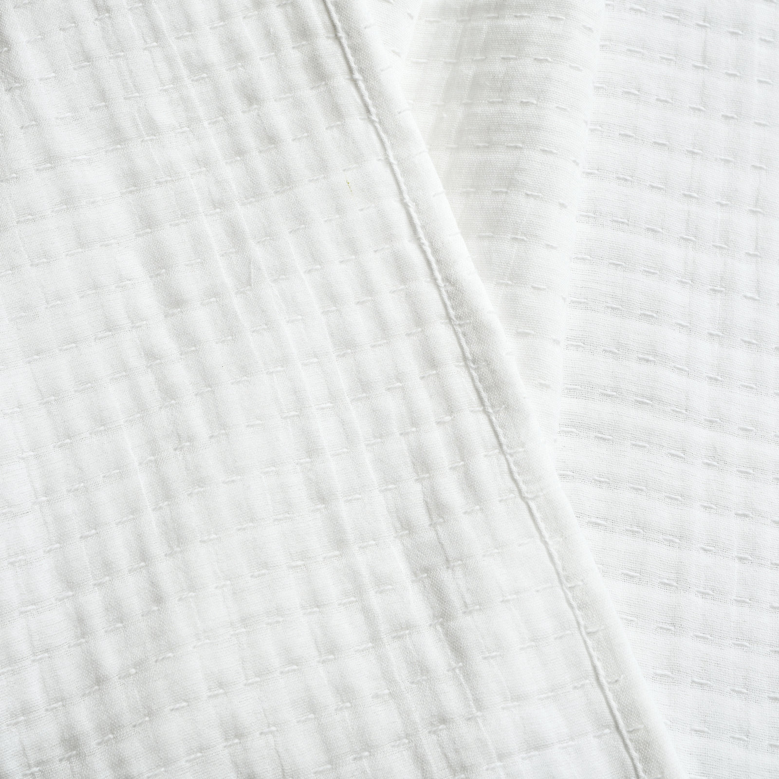 Windcrest Cotton Throw Blanket, White