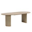 Ensemble de salle à manger de style Mid-Century moderne en bois d'hévéa avec chaises rembourrées Aurelia