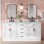 Jameal 72' Solid Wood Double Bathroom Vanity with 0.75' Carrara Marble Top