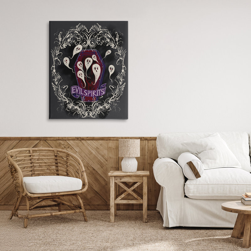 Evil Spirits Ghost, toile par Connie Summers, H 30 po x l 24 po