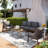 5- Person Outdoor Conversation Set  with Aluminum Coffee Table-1767146828